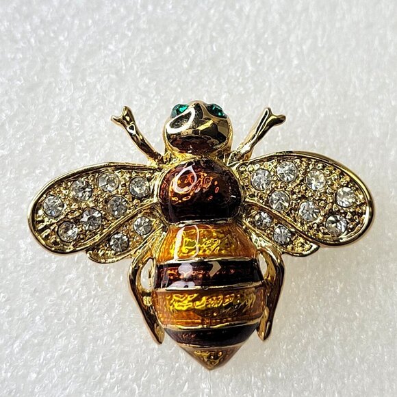 Starburst Bee Brooch Pin - Picture 4 of 9